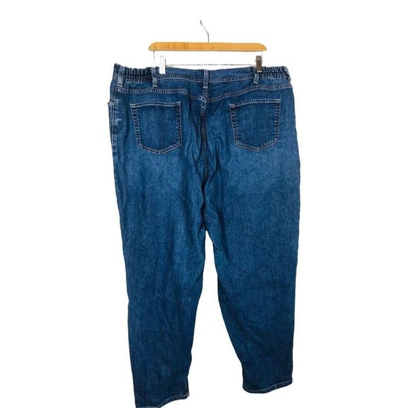 8852 EDDIE BAUER WOMEN'S PLUS SZ 26W HIGH WAISTED MOM JEANS INSEAM 29" DENIM - Picture 5 of 7